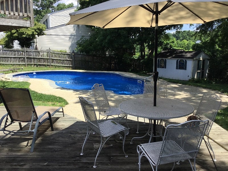 Backyard for down time.