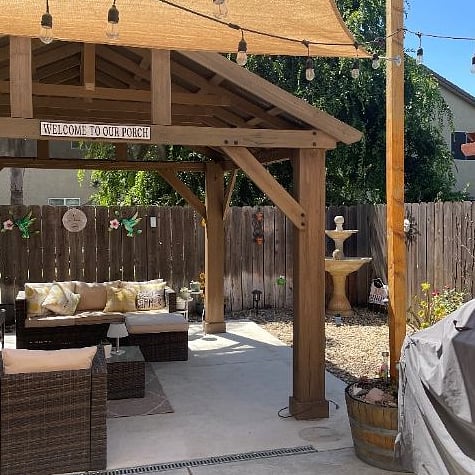 Backyard Lounge area. Read a book and relax