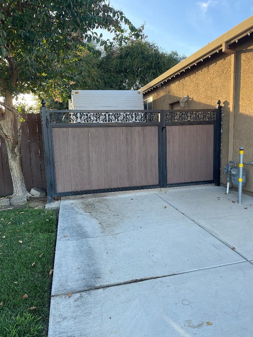 Private gated entrance.
