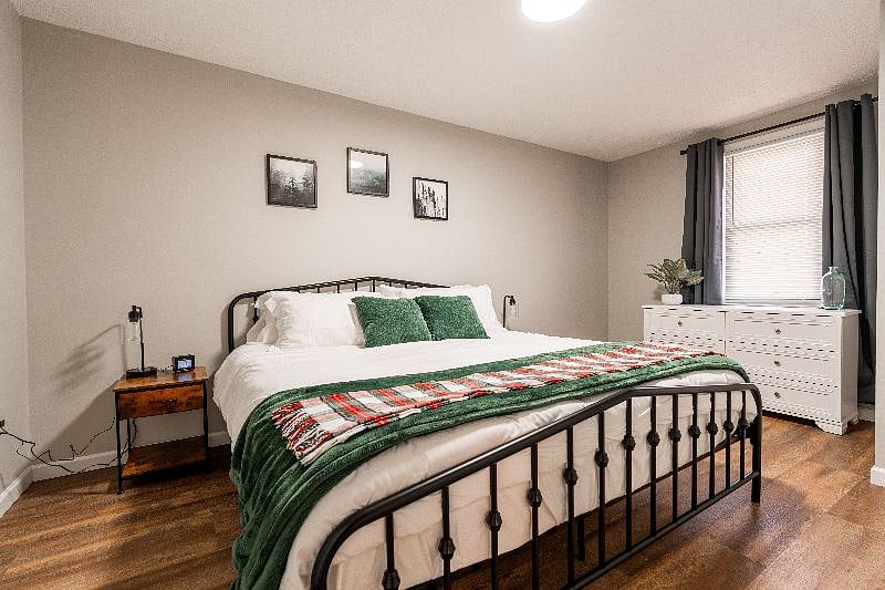 Master bedroom - king bed with walk in closet