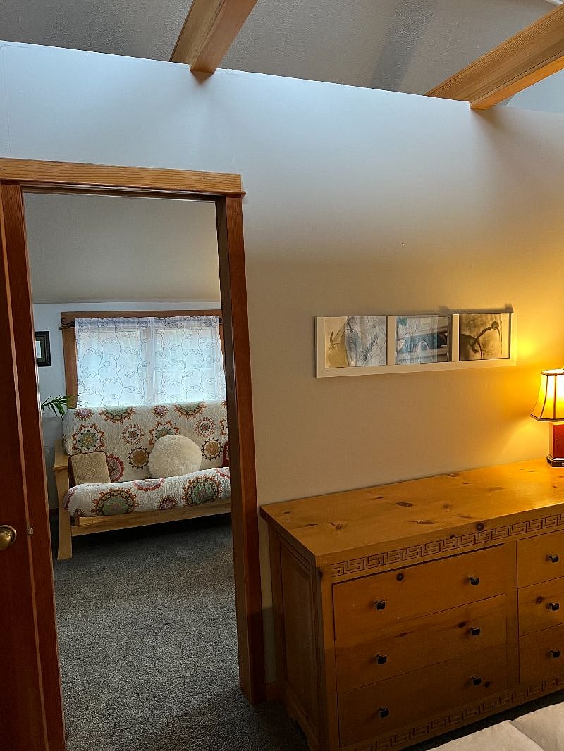 2nd upstairs bedroom with view to sitting room