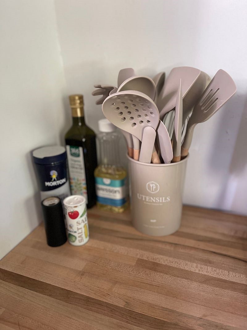 All your cooking utensil needs and basic supplies.
