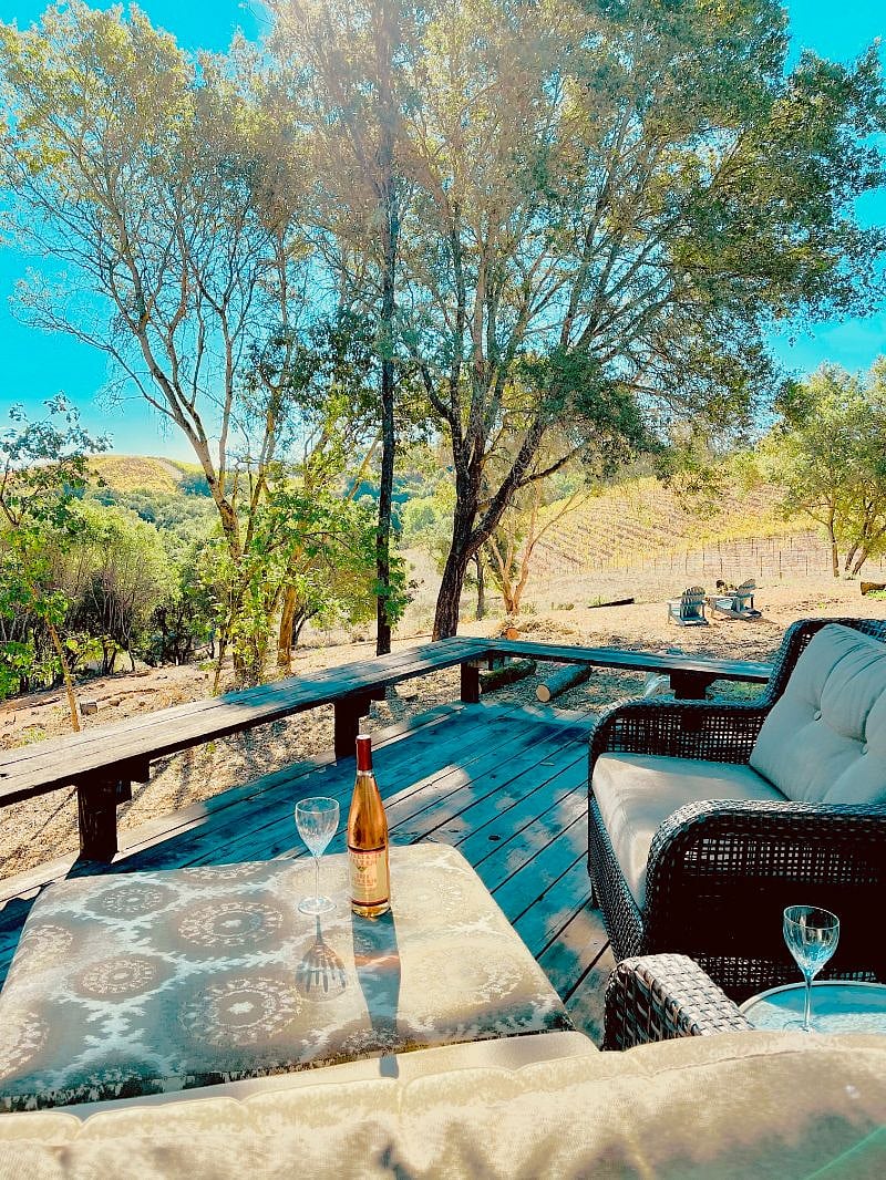 Vineyard views from back deck.