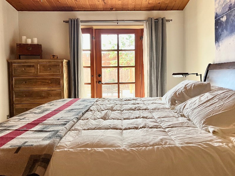Master bedroom with king bed