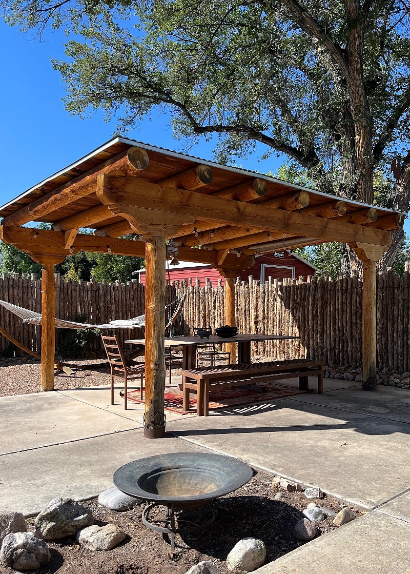Gazebo and hammock