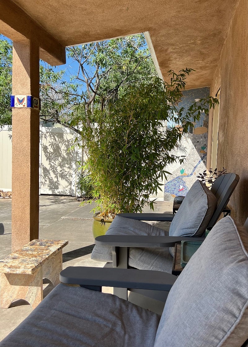 Back covered porch