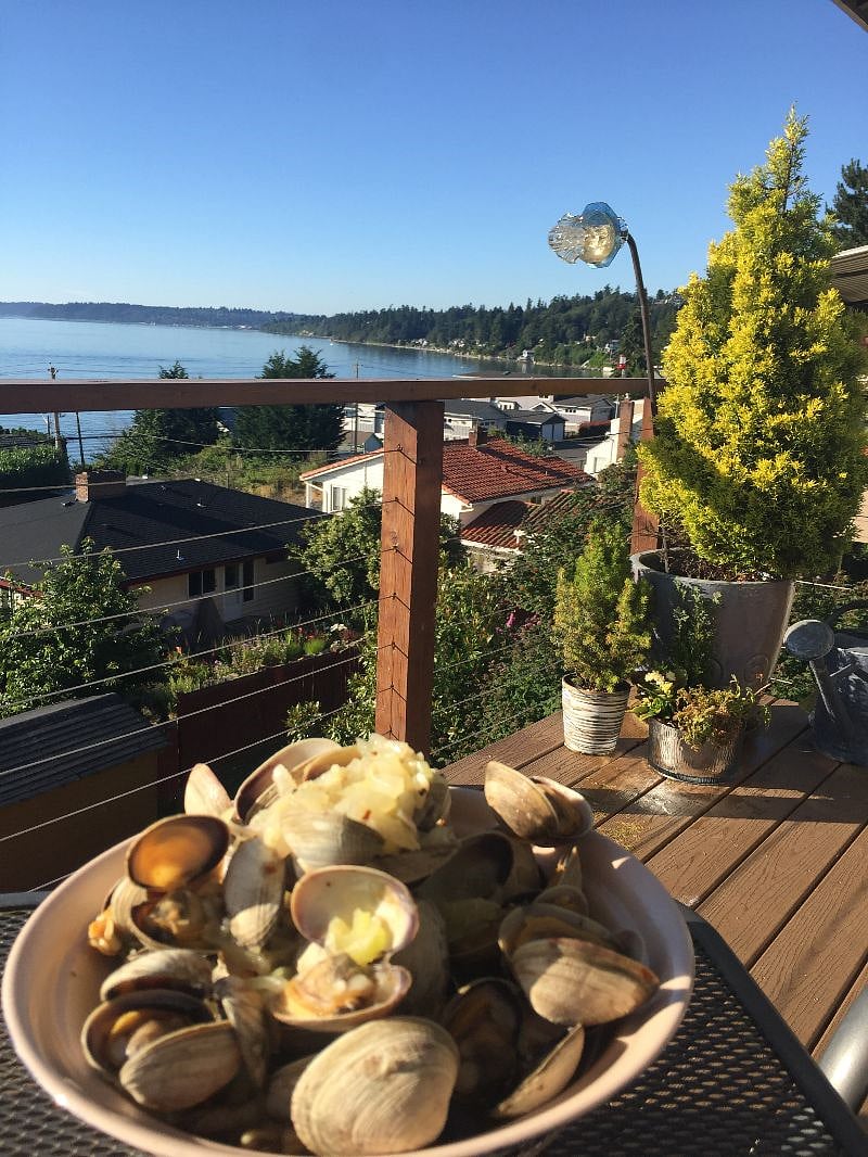Enjoy a meal from the deck