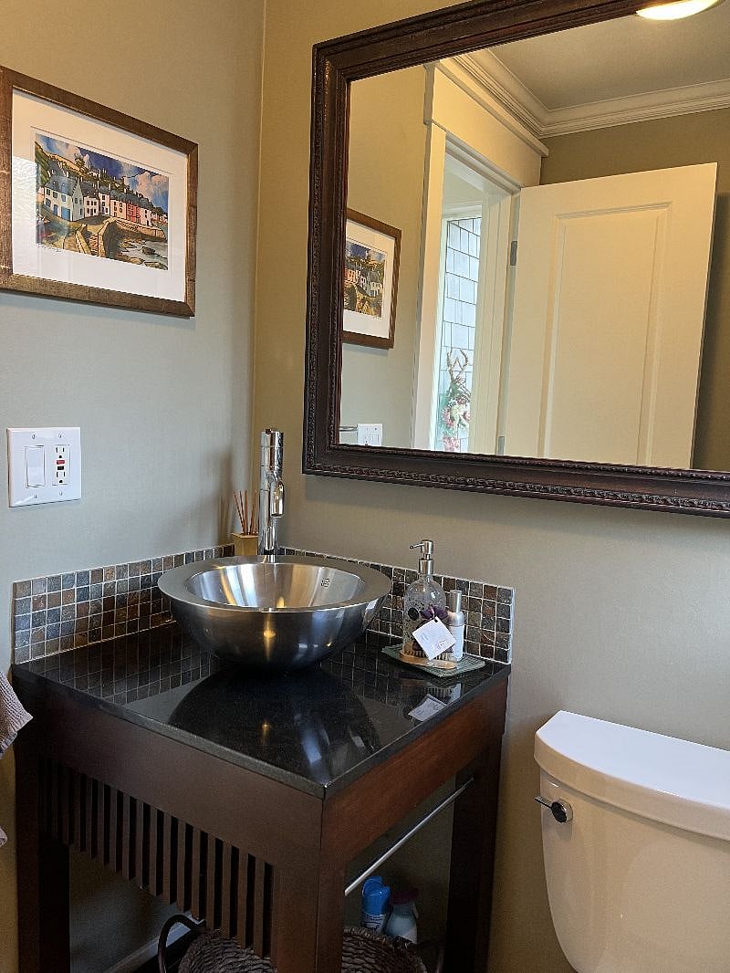 Powder room on main level