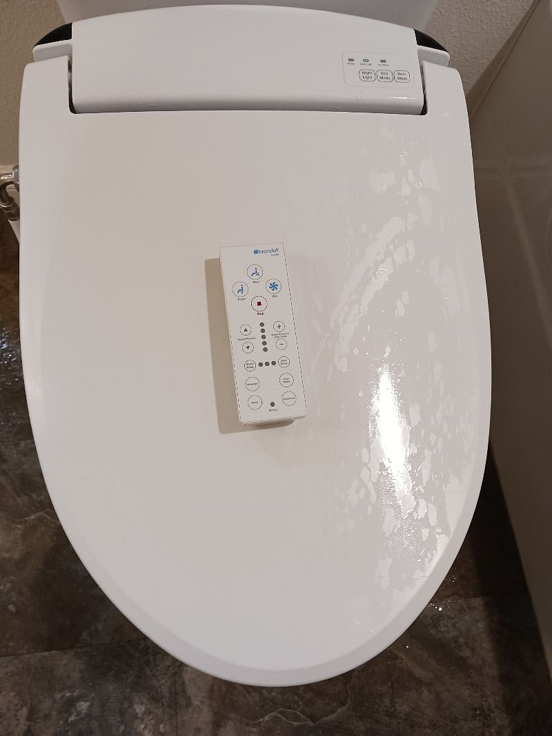 bidet toilet and remote