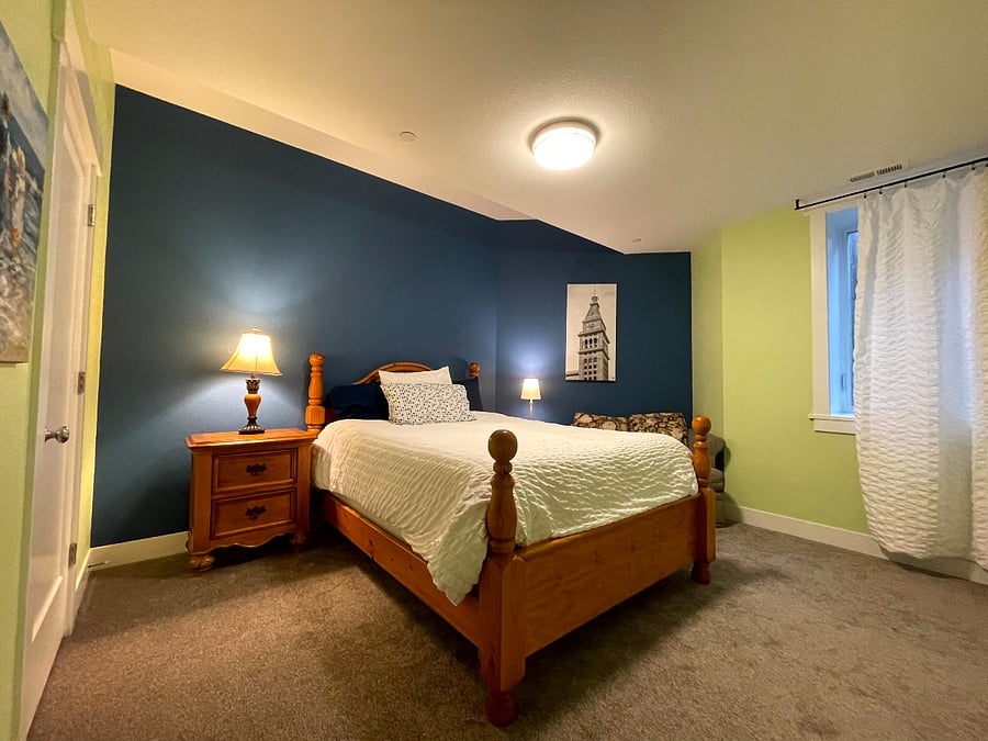 2nd bedroom. You can pick which one you prefer. They are immediately next door to each other. Queen bed. Egress window