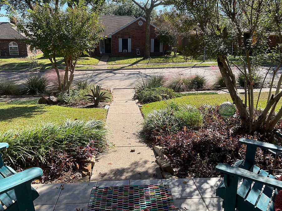 View from front door.