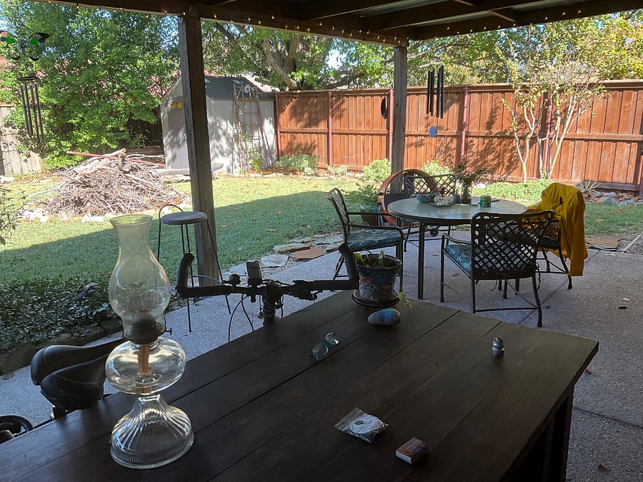 Another back patio view