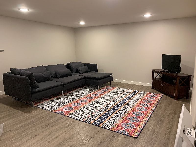 Spacious living area.