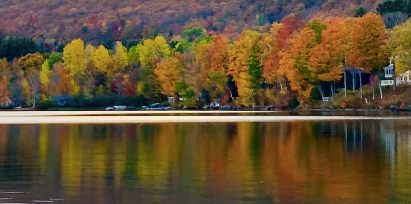 Lake Elmore, just a half mile away