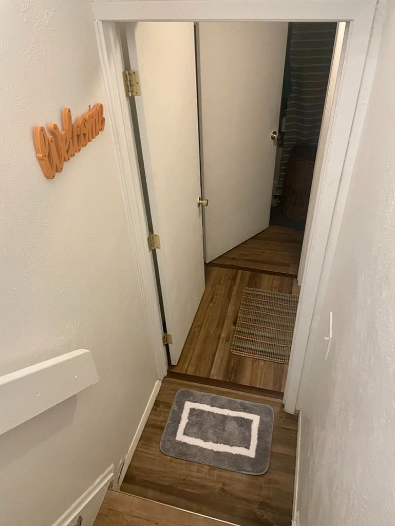 The downstairs entrance can be shut if the person with the downstairs bedroom wants privacy! The basement functions as a small apartment!