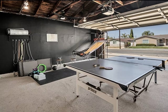 Gameroom, ping pong, exercise room, basketball games