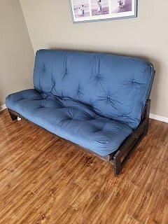 full size memory foam futon in 3rd bedroom