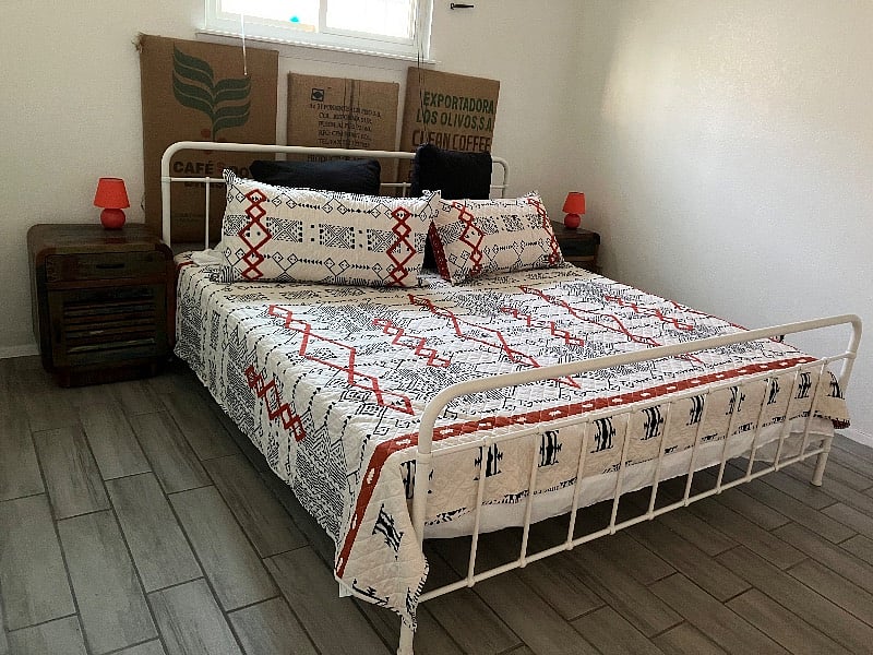 1st bedroom, king sized bed