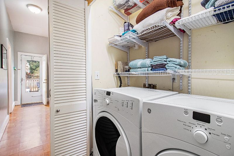 Full size front loader washer and dryer