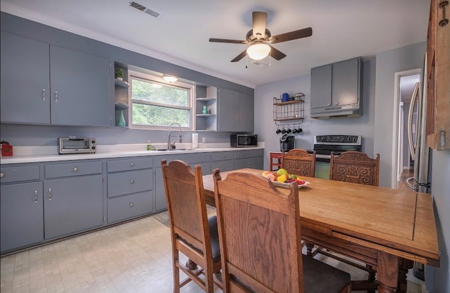 Large fully stocked kitchen