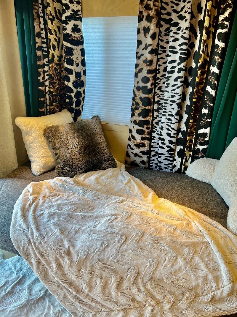 Cozy fold down couch