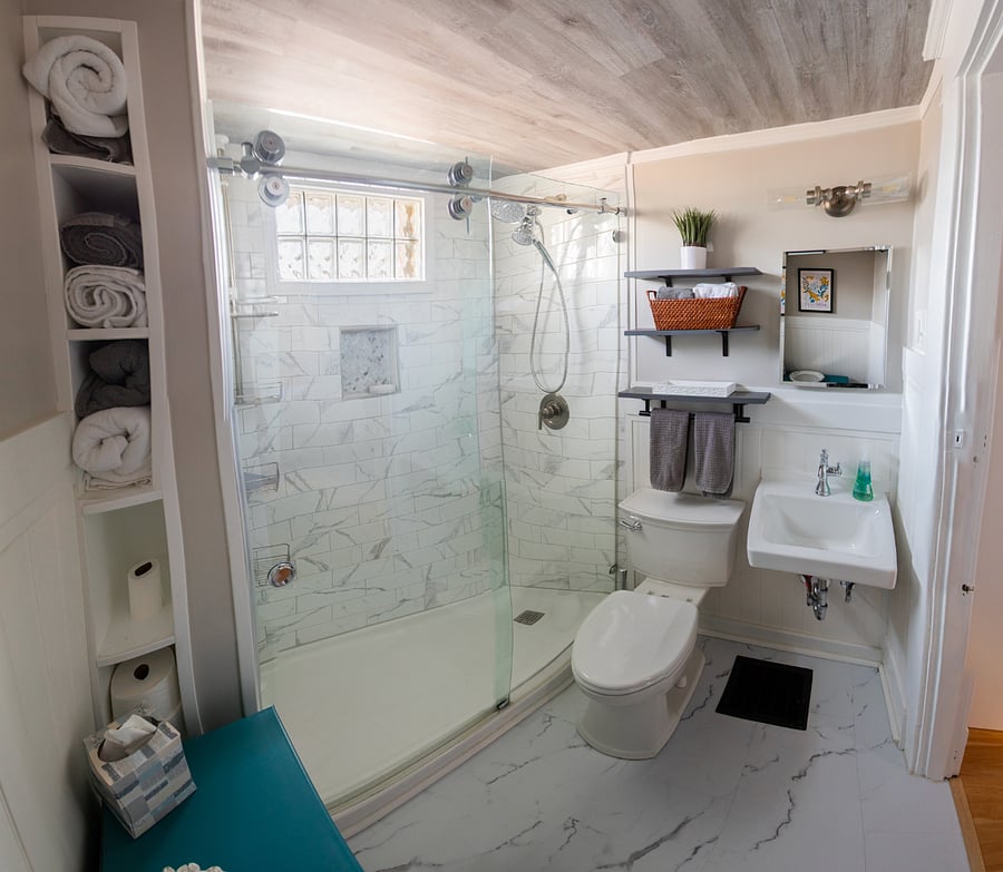 Newly remodeled bathroom