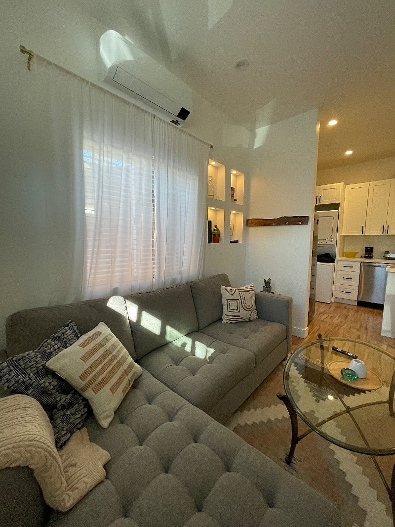 Custom recessed lighting and puck lighting throughout. 