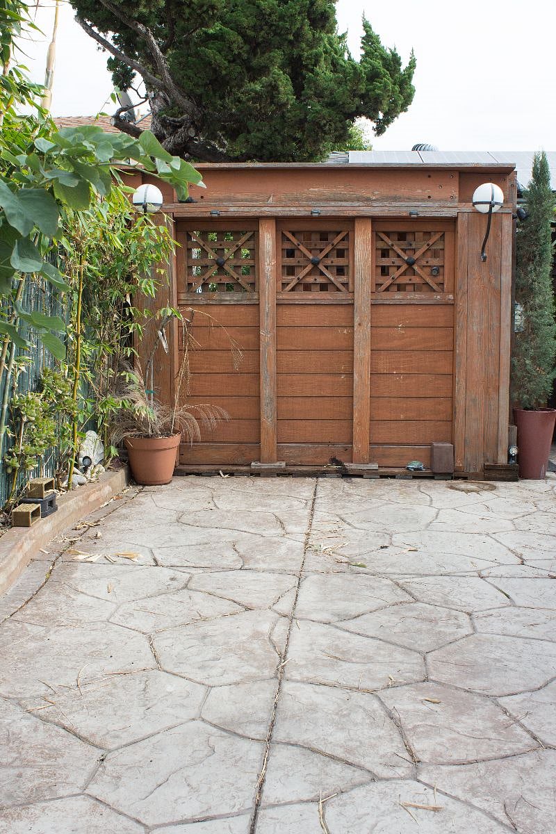 Parking Space in our Shared Driveway at the top of the stairs and private gate.