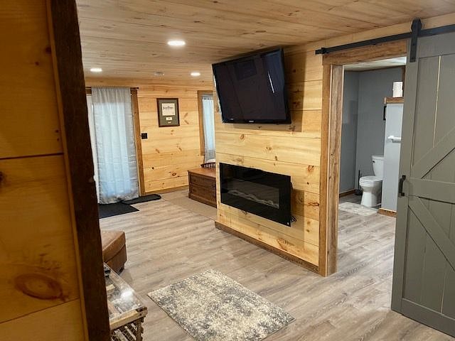 Downstairs area, open area