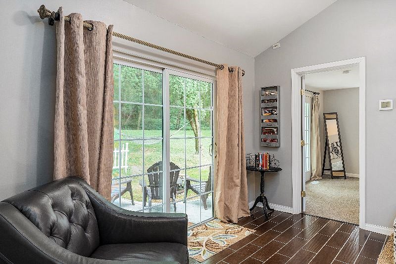 Walkout from Family Room to rear patio & yard