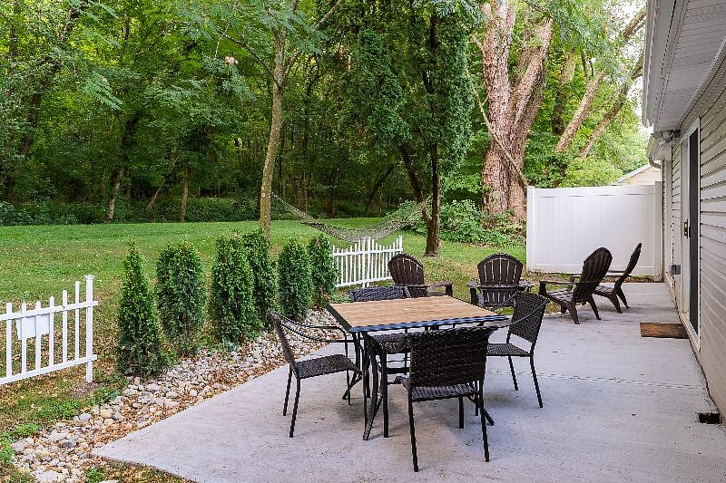 Rear patio