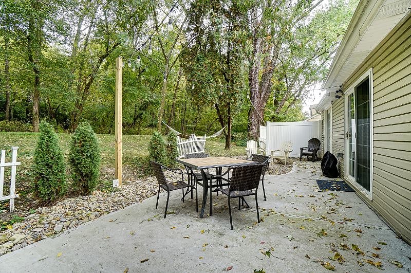 Large rear patio