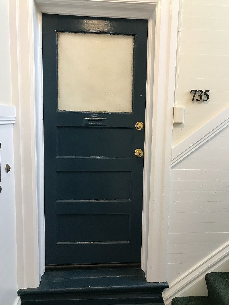 Front door closed