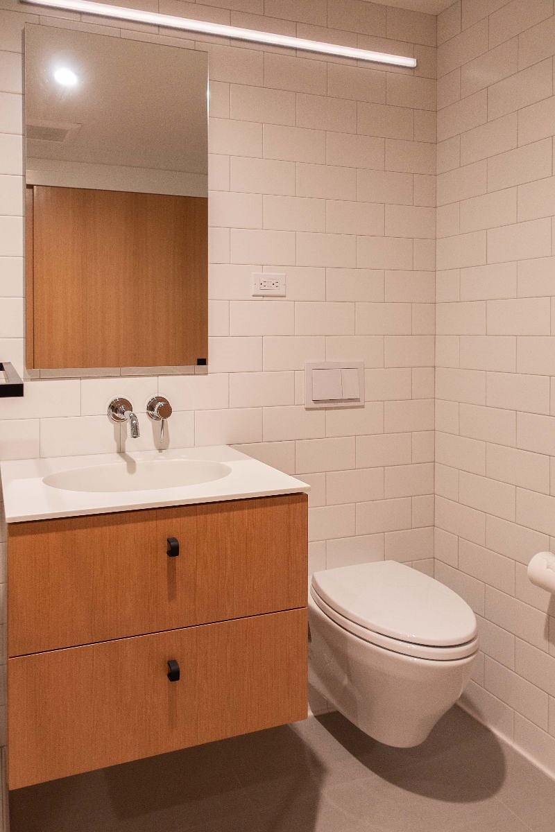 Sink and toilet