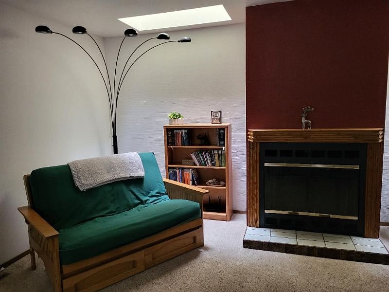 Cozy corner in livingroom to read or just kick back after work.