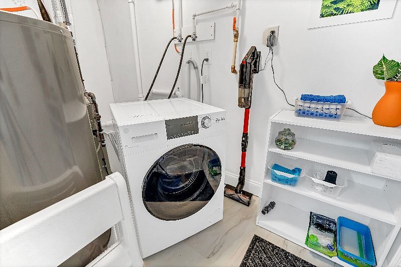 Utility room next to the kitchen