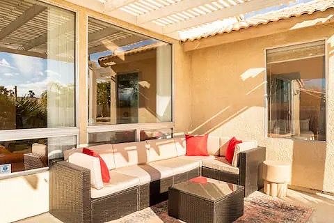 Outdoor patio space to lounge