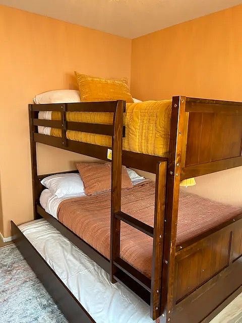 Full over Full bunk bed with twin trundle
