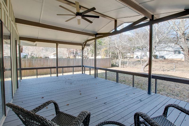 Huge back Porch