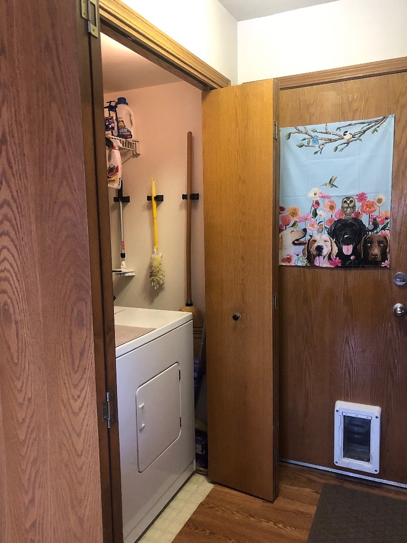 Shared entryway, past shared laundry area.