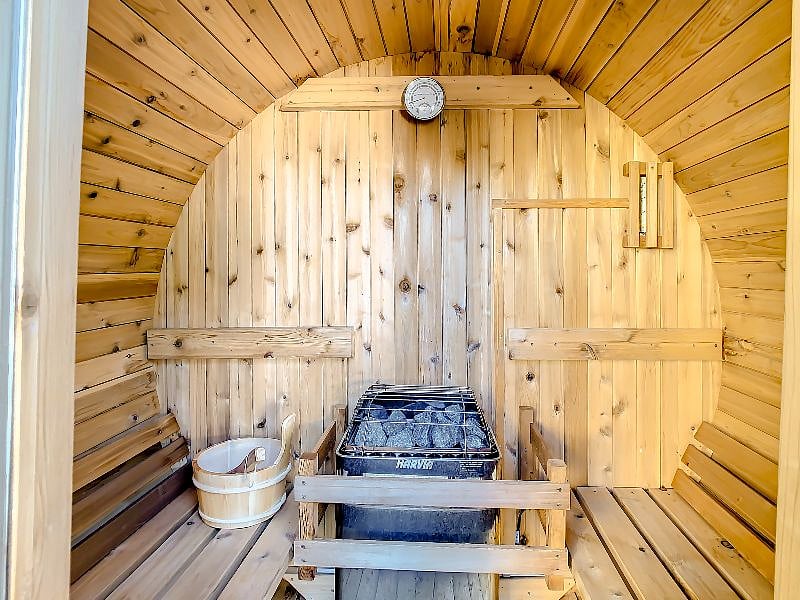 Interior of sauna