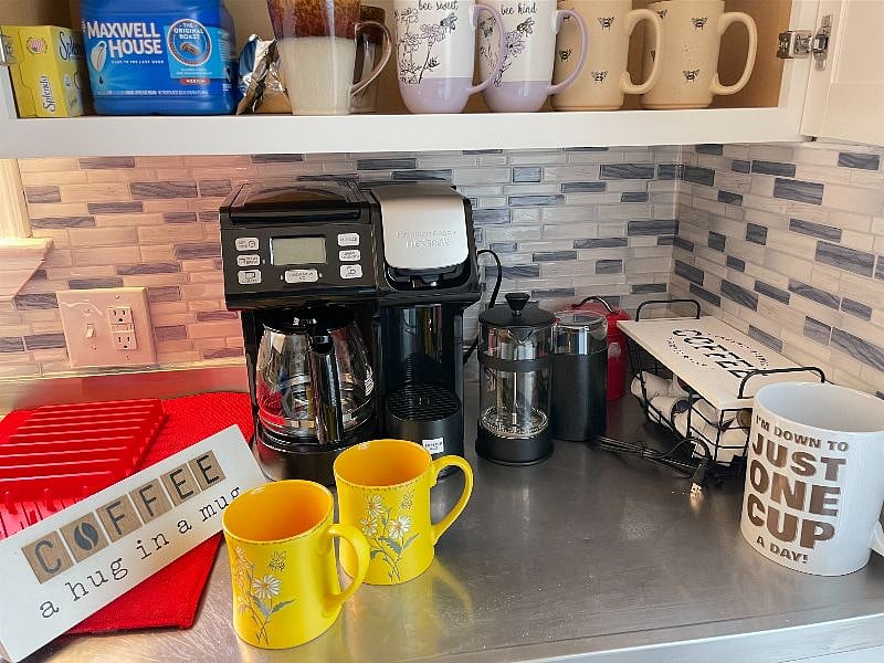coffee station, Keurig/Conventional drip and french drip