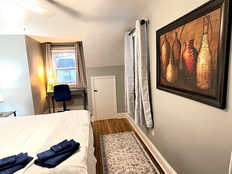 Bedroom # 3. King size bed dedicated work desk and chair