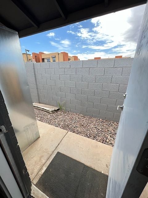 Private Patio in back behind kitchen,
access through back door of kitchen