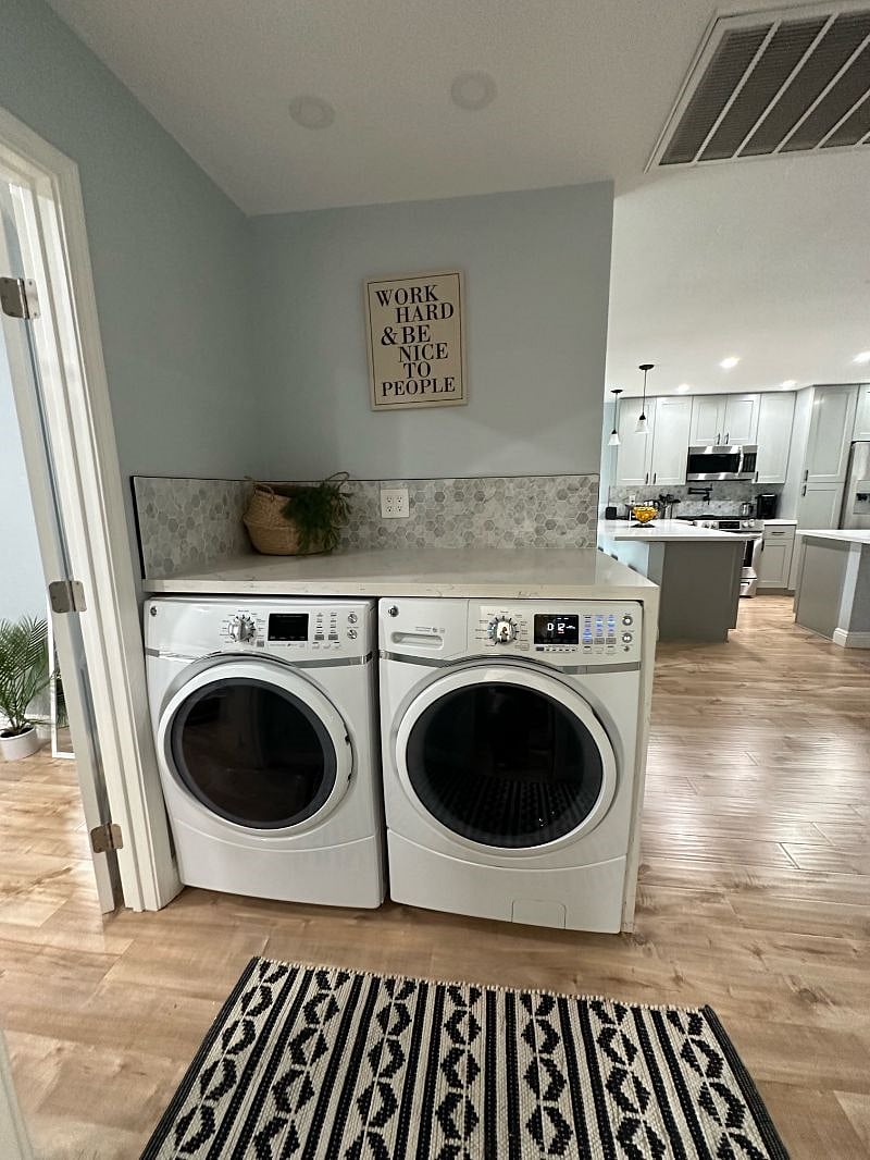 Laundry with folding station