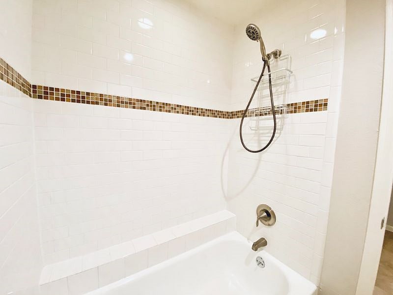 Bathroom shower and tub combo