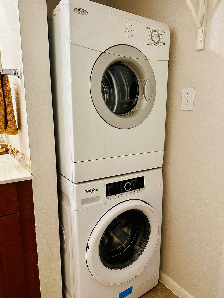 In unit washer and dryer