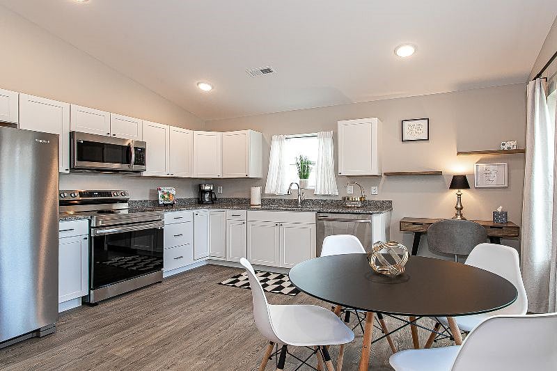 Kitchen w/ stainless steel appliances