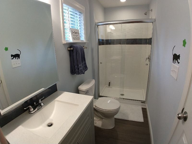 Clean bathroom and shower!