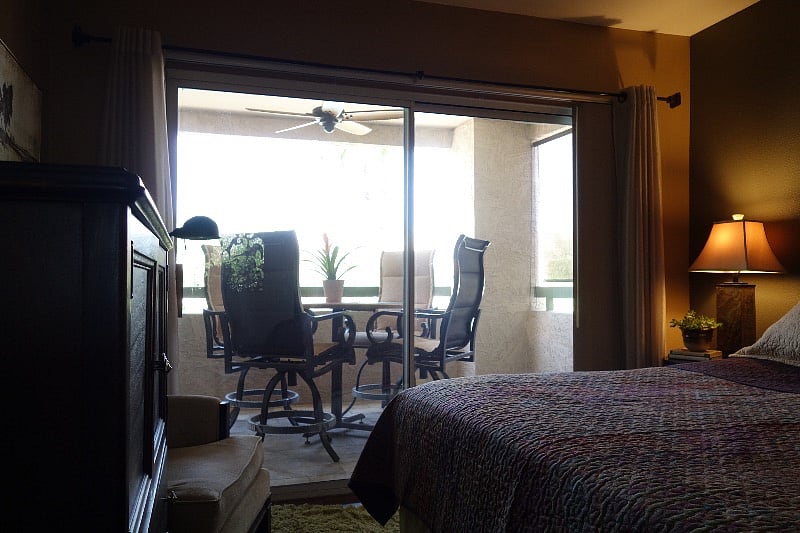 Patio from master bedroom